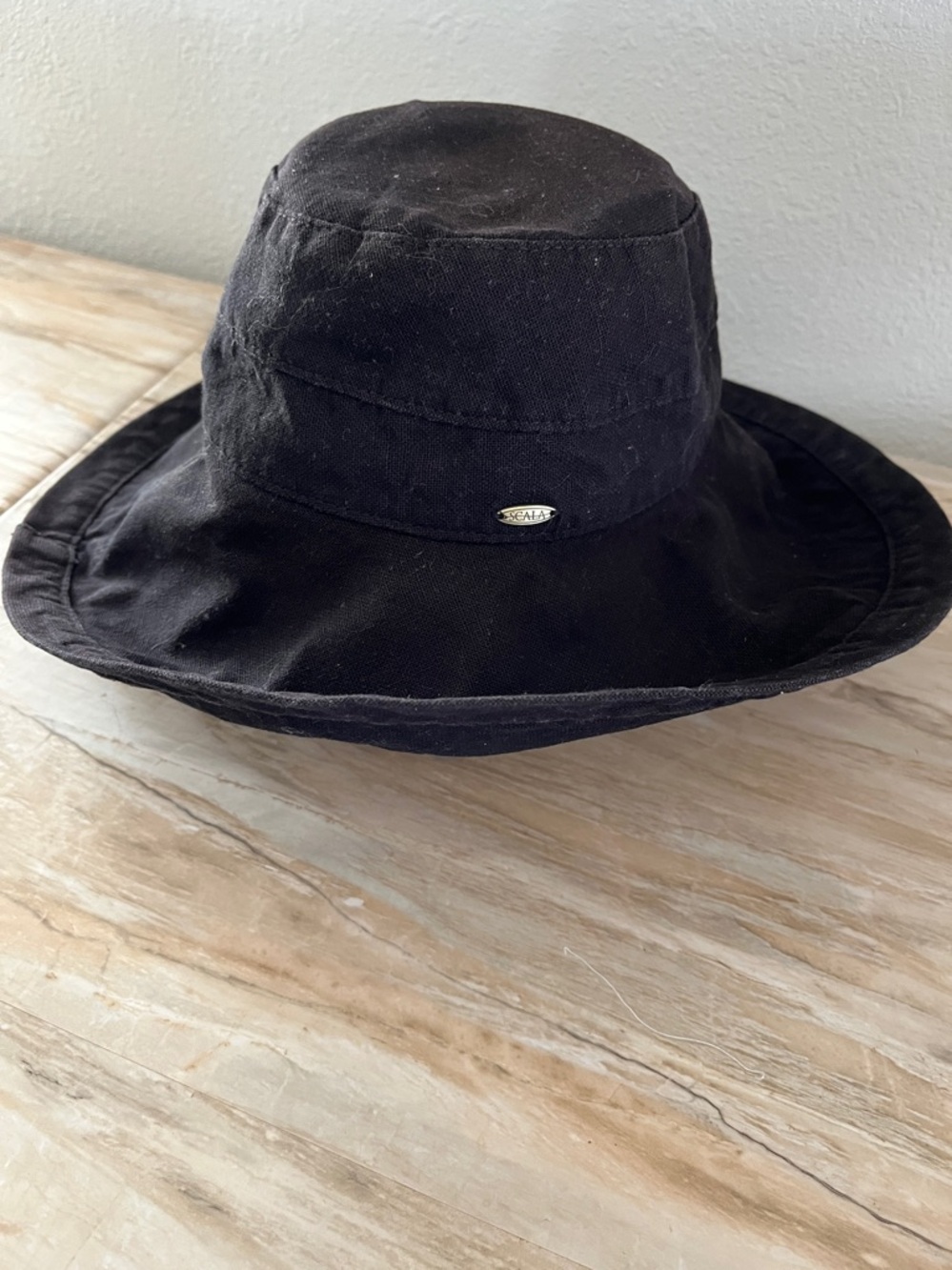 Scala Black Canvas Summer  Hat for Beach or Outdoor Wear
Adjustable tie
